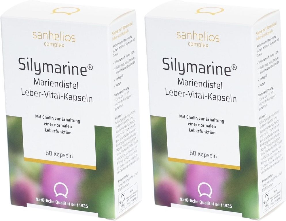 Silymarine Mariendistel Leber-Vital-Kapseln 2x 2x60 St Kapseln