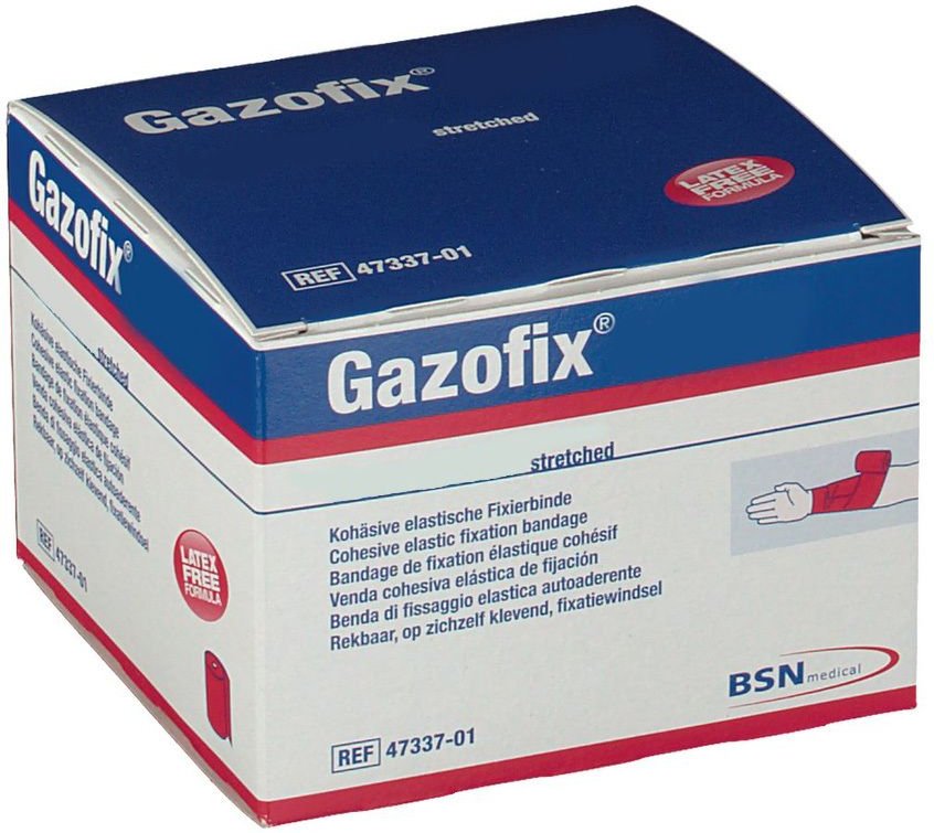 Gazofix Fixierbinde kohäsiv 4 cmx4 m 1 St Binden