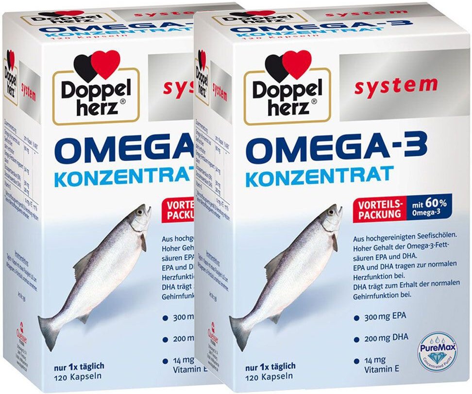 Thumbnail - Doppelherz Omega3 Konz SYS x2 2x120 St Kapseln
