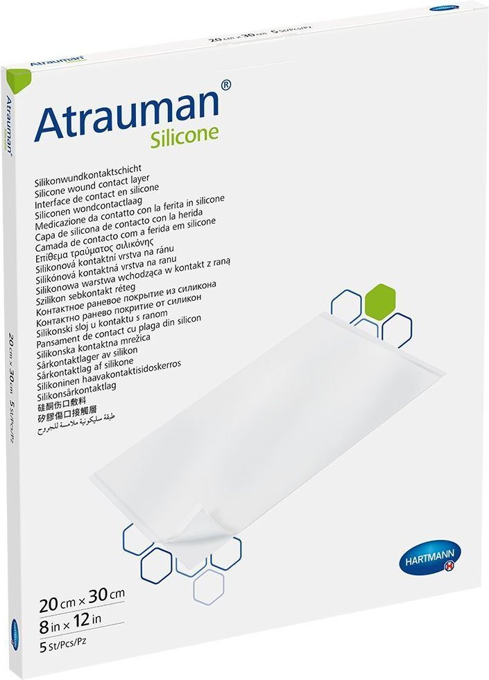 Atrauman Silicone steril 20x30 cm Kompressen 5 St