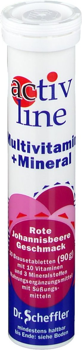 Activline Multivit.m.rote Johannisb. Brausetabl. 20 St Brausetabletten