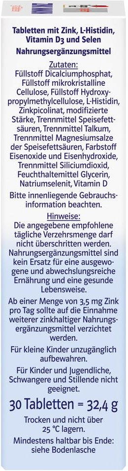 Doppelherz Zink Immun Depot system Tabletten