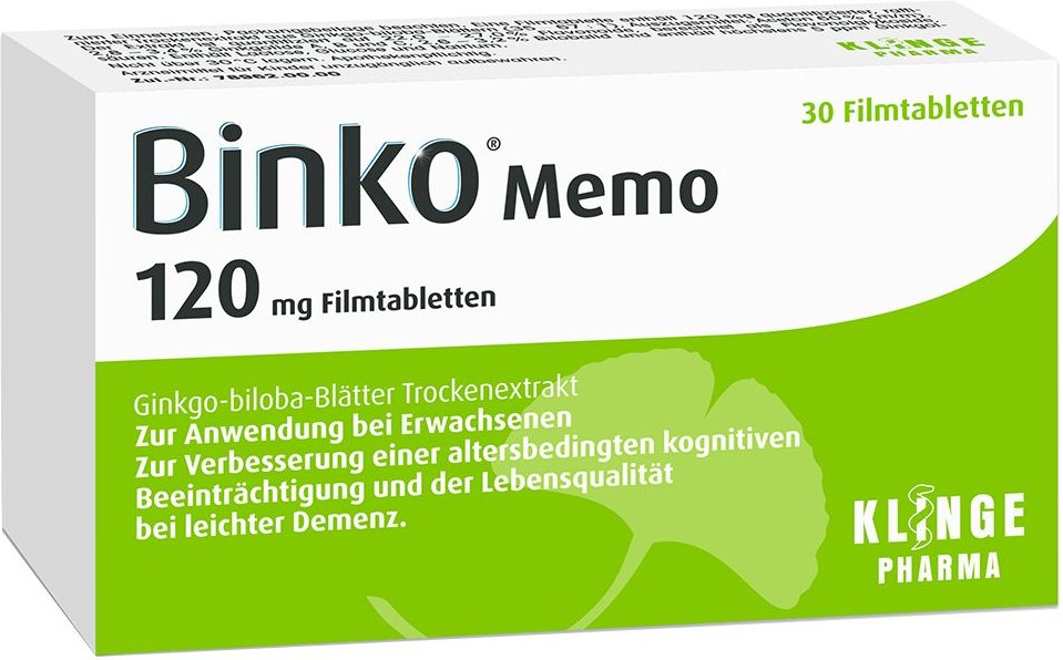 Thumbnail - Binko Memo 120 mg Filmtabletten