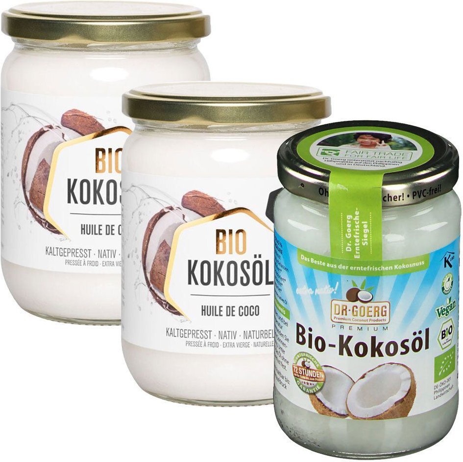 Thumbnail - nu3 Bio 2 x Kokosöl + Dr. Goerg Premium Kokosnussöl 1 St Set