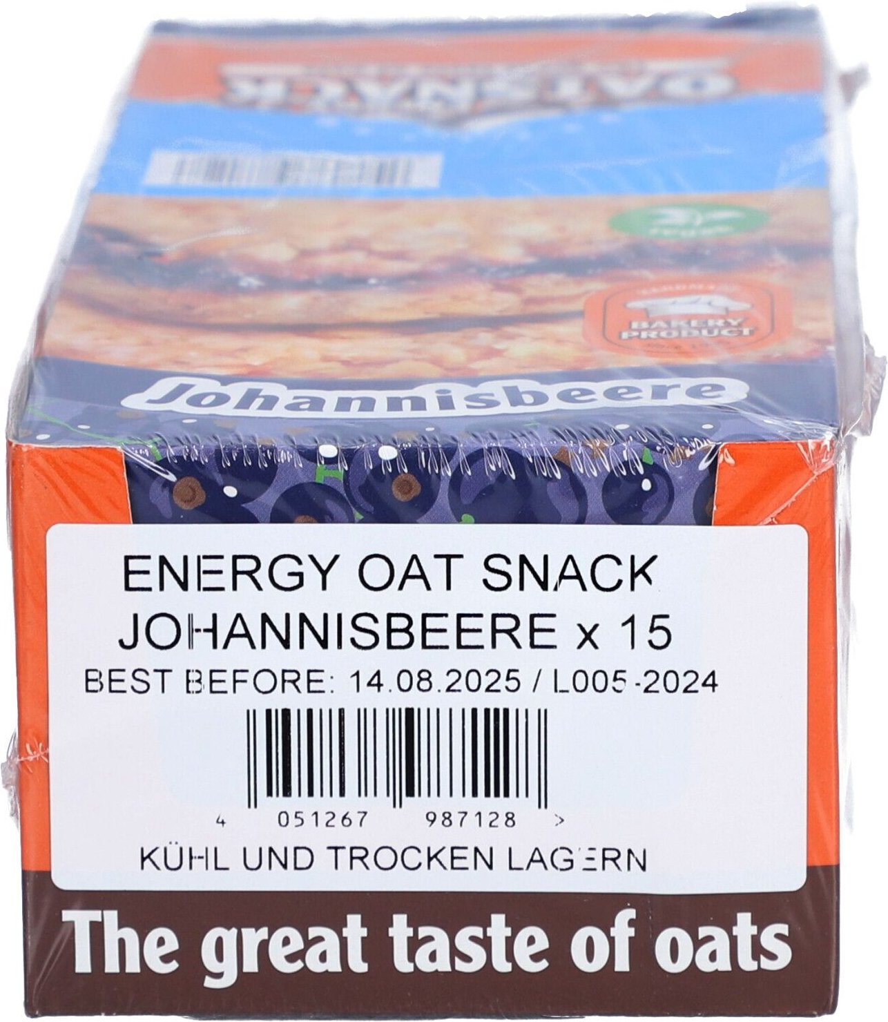 Oat Snack Riegel - Johannisbeere 65 g 15 Stk. 15x65