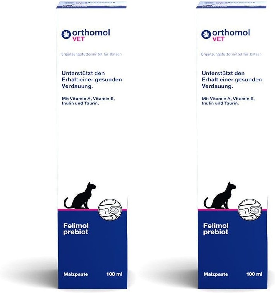 Orthomol VET Felimol prebiot Malzpaste f.Katzen 2x 2x100 ml Emulsion