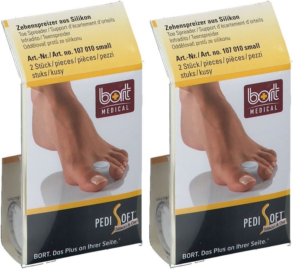 Bort Pedisoft Zehensprei S x2 2x2 St
