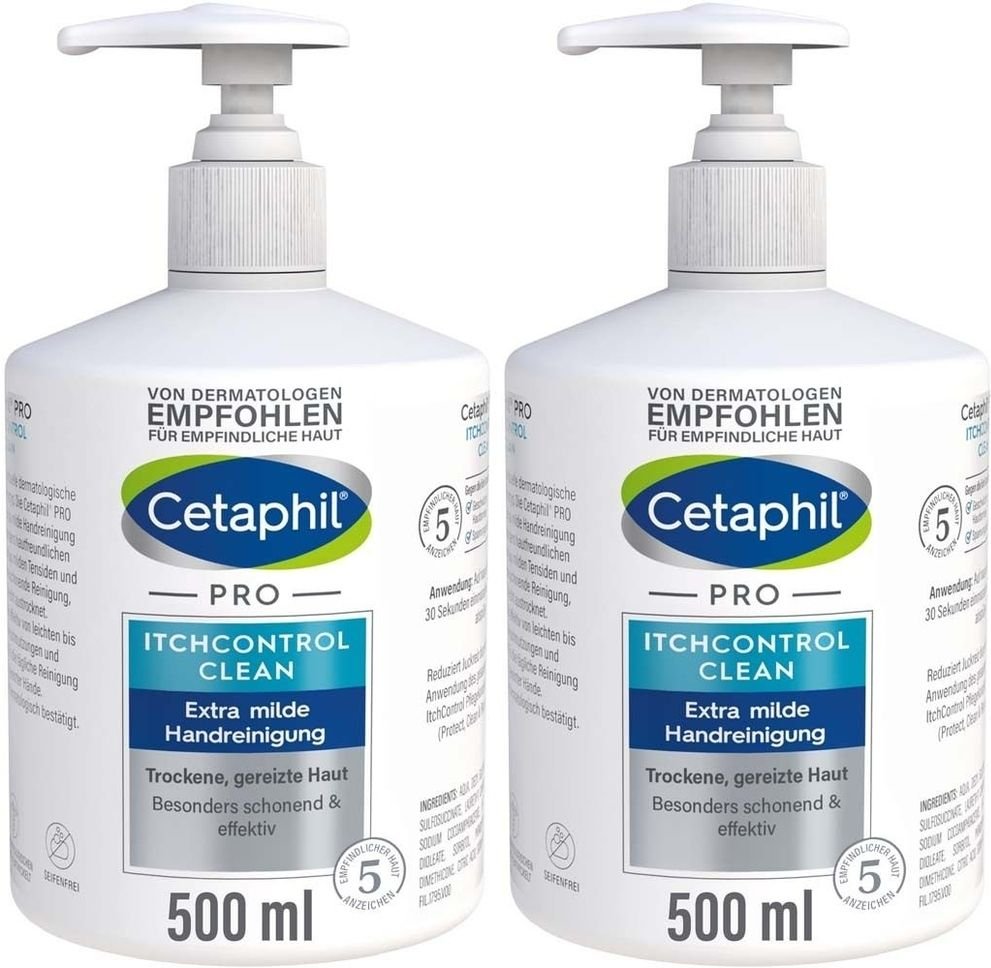Cetaphil Pro Itch Control Clean Handreinigung Cr. 2x 2x500 ml Creme