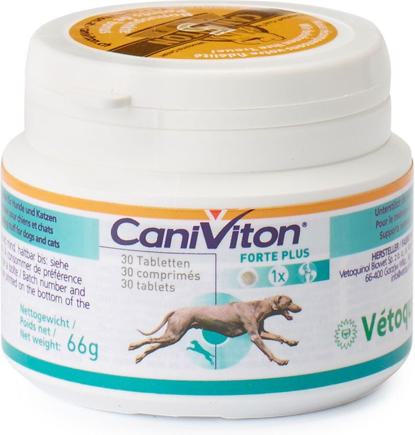 Caniviton Forte Plus Erg.Futterm.Tbl.f.Hund/Katze 30 St Tabletten