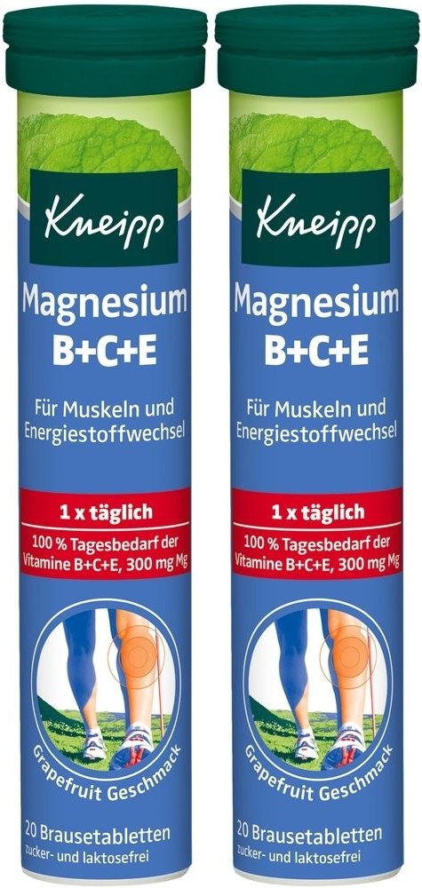 Kneipp Magnesium+Vitamine Brausetabletten 2x 2x20 St