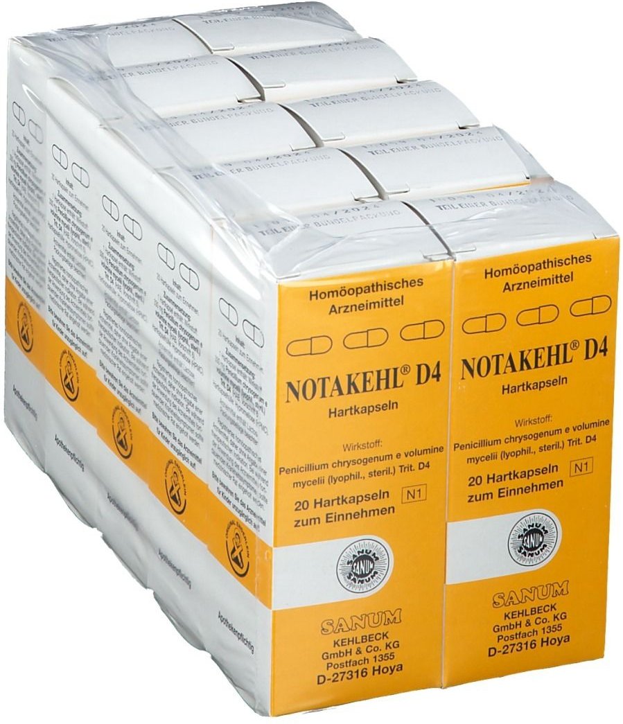Notakehl D 4 Kapseln 10x20 St