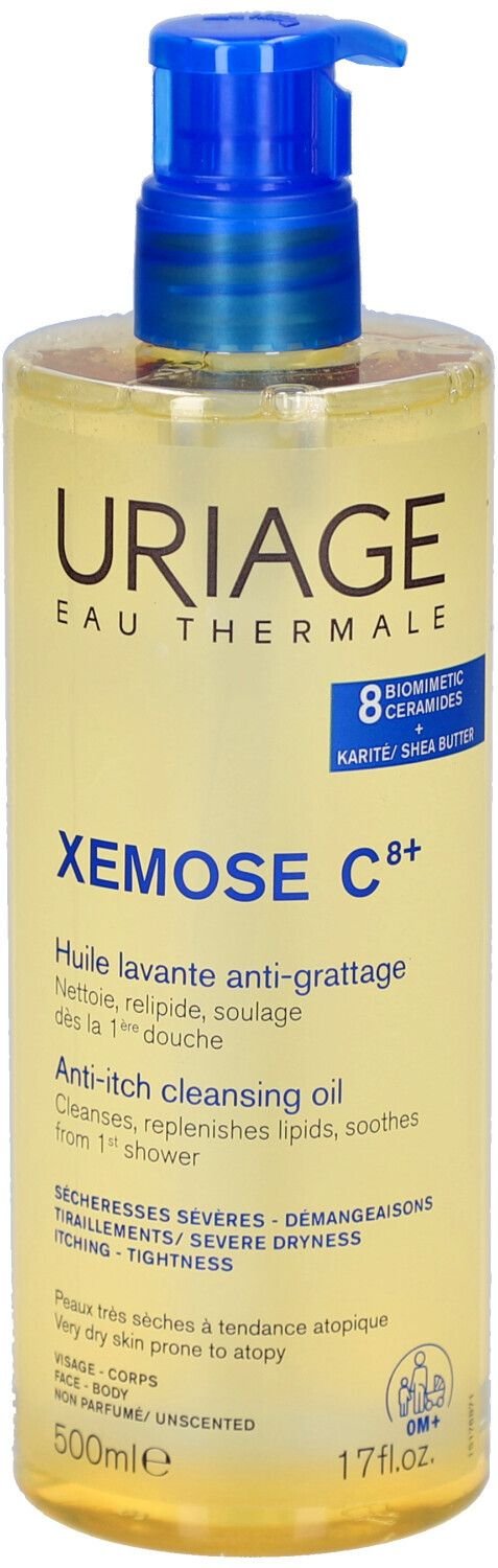 Uriage Xemose C8+ beruhigendes Duschöl 500 ml Öl