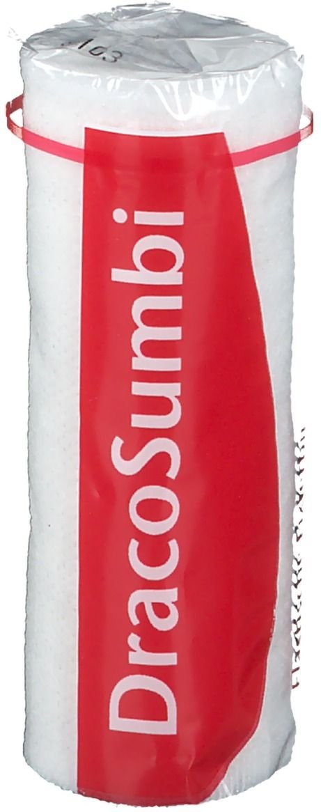 Dracosumbi Fixierbinde 10 cmx4 m weiß 1 St Binden