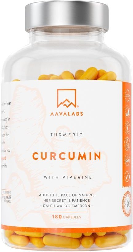 Aavalabs Curcumin+Piperin vegan Kapseln 180 St