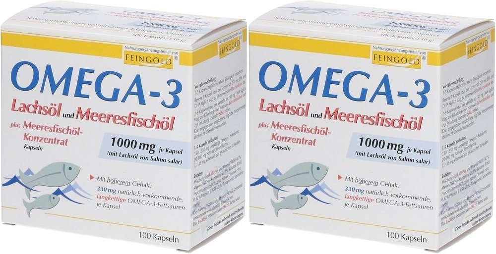 Omega 3 Lachsoel U Meeresf x2 2x100 St Kapseln
