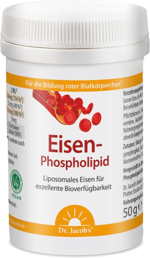 Eisen-Phospholipid Dr.Jacob's Pulver 64 g Puder