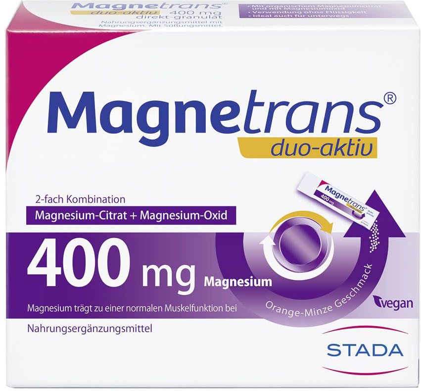 Magnetrans duo-aktiv 400 mg Sticks 20 St Granulat