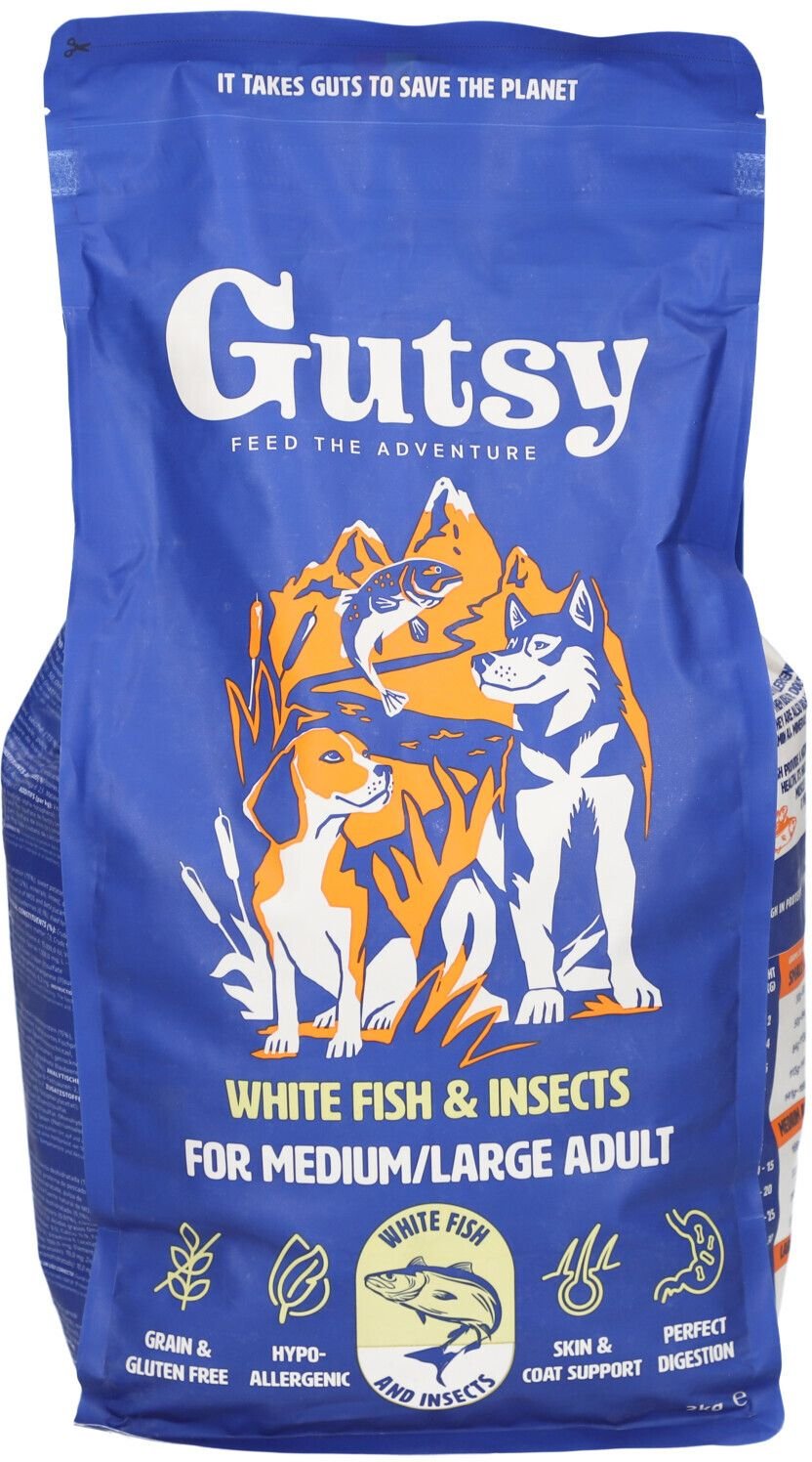Gutsy Fish & Insect Medium&large Adult 2kg 2 kg Futter
