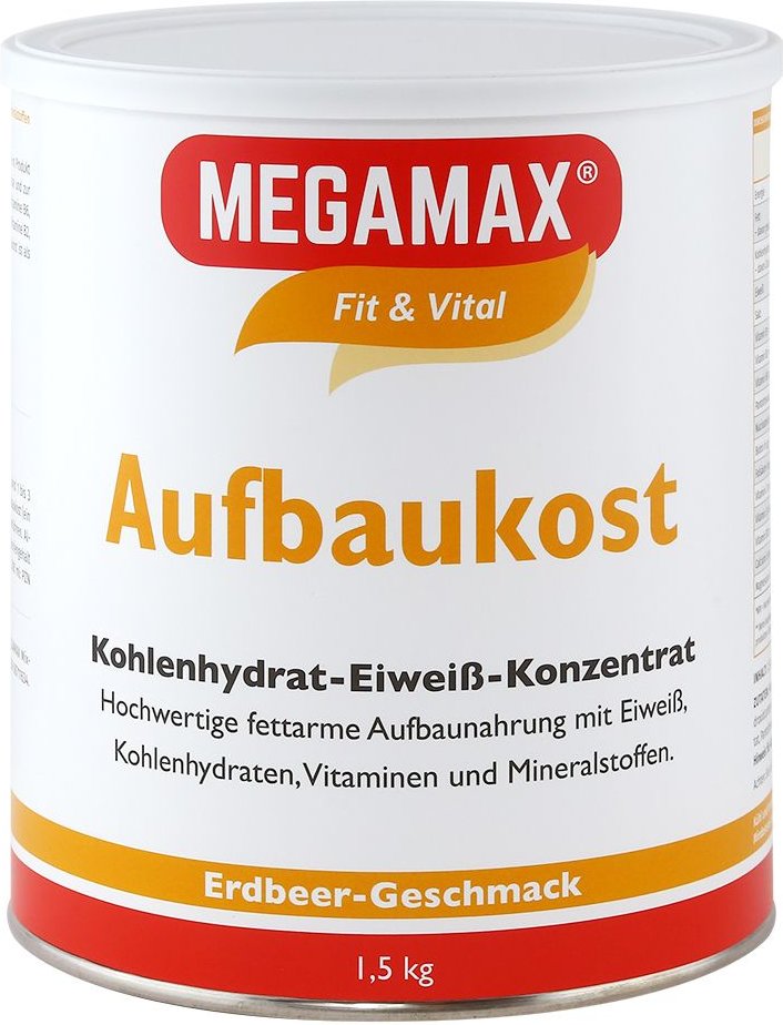 Megamax Aufbaukost Erdbeere Pulver