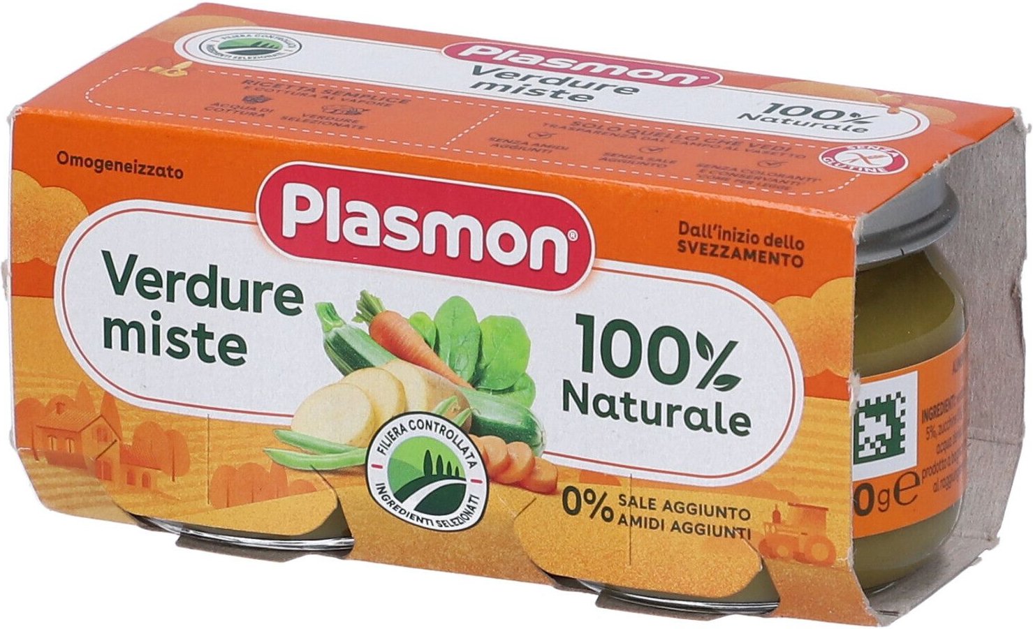 Plasmon Omog Verd Miste 80Gx2P 2x80 g Brei