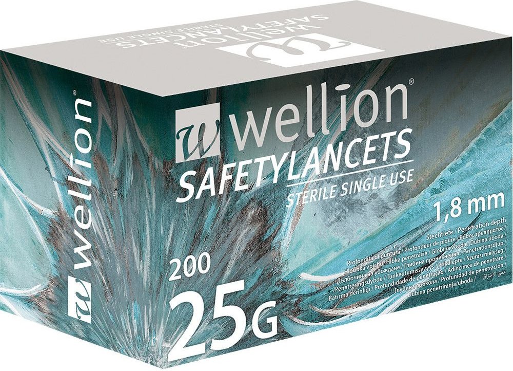 Wellion Safetylancets 25 G Sicherheitseinmallanz. 200 St Lanzetten