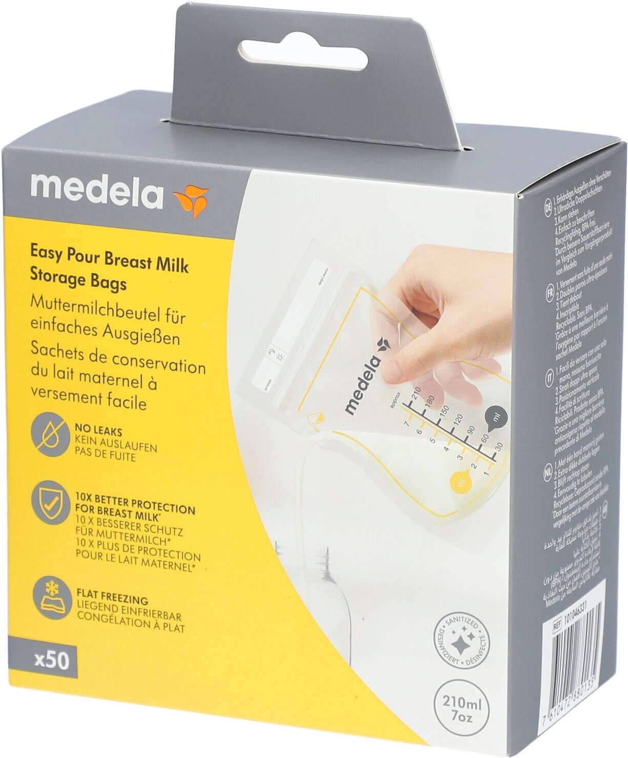Medela EasyPour Muttermilchbeutel 210 ml 50 St Beutel