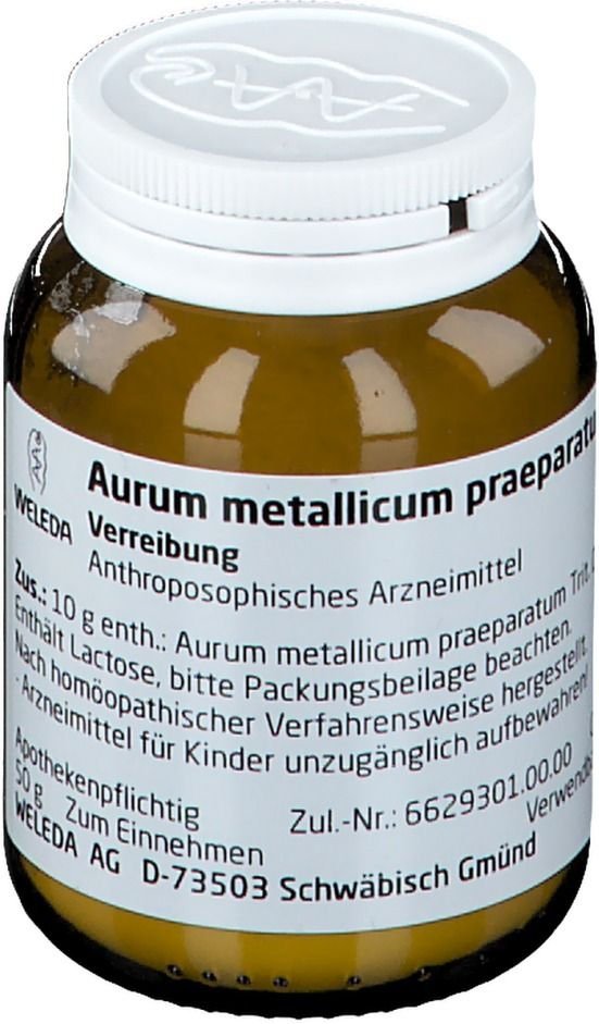 Aurum Metallicum Praeparatum D 12 Trituration 50 g