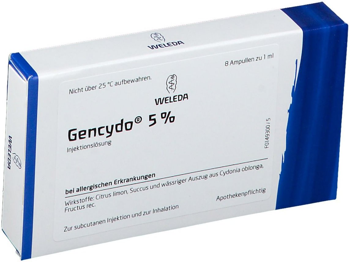 Gencydo 5% Injektionslösung 8 St