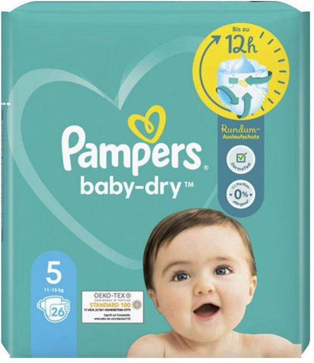 Pampers Baby Dry Gr.5 junior 11-16kg Singlep. 26 St Windeln
