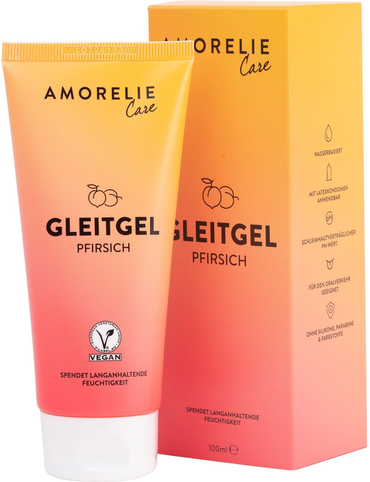 Gleitgel Pfirsich vegan - 100ml 100 ml Gel