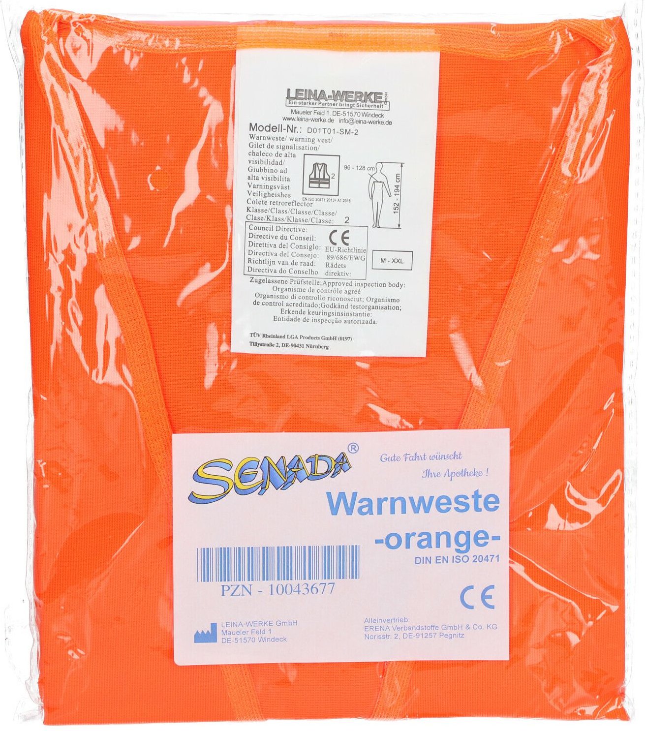Thumbnail - Senada Warnweste orange im Beutel 1 St Sonstige