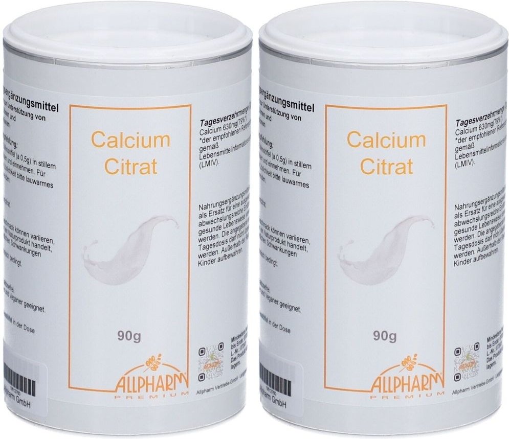 Calciumcitrat Allpharm Premium Pulver 2x 2x90 g