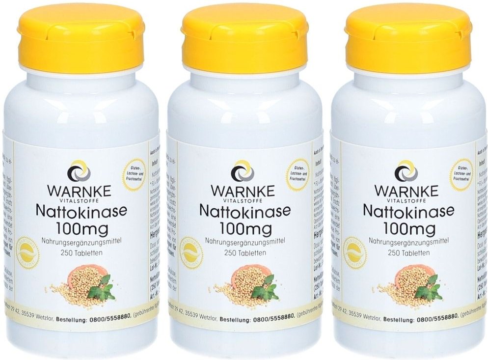 Nattokinase 100 mg Tabletten 3x 3x250 St