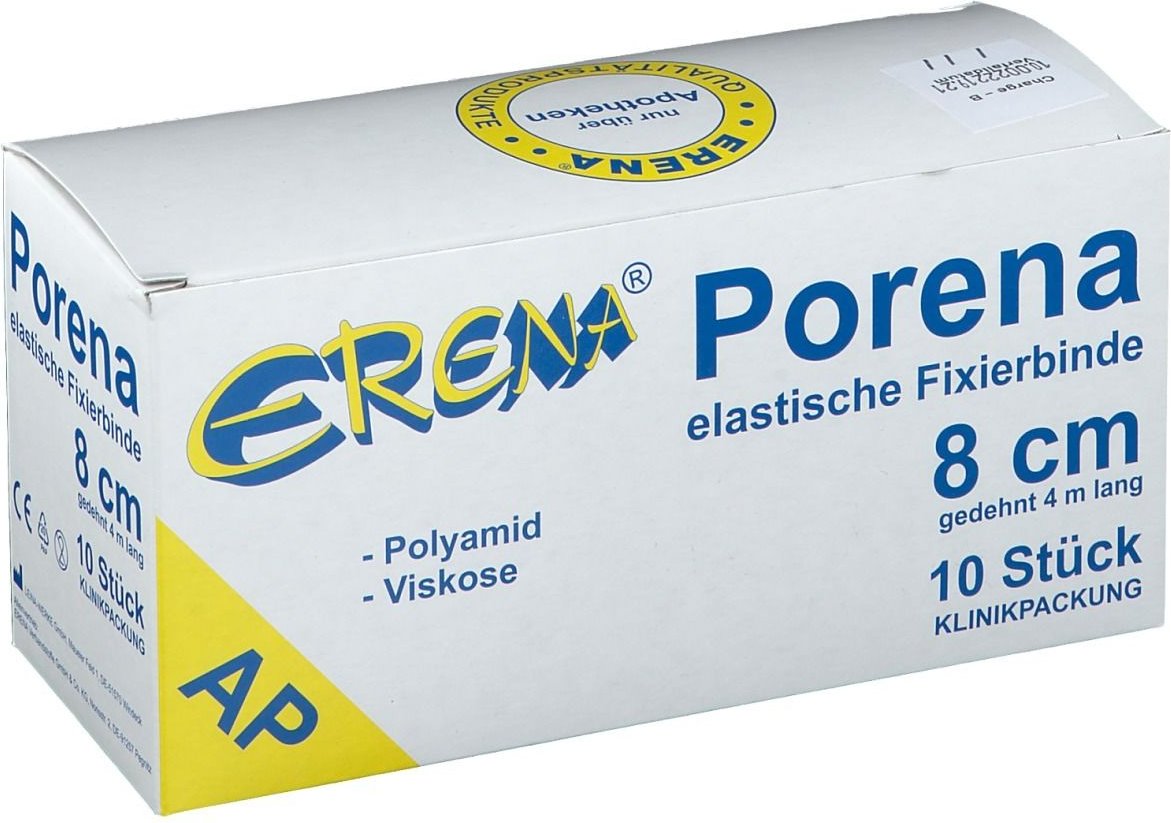 Porena elastische Mullbinde binde 8cm ohne Cello weiß