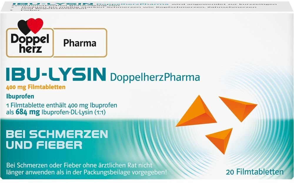 Ibu-Lysin DoppelherzPharma 400 mg Filmtabletten 20 St