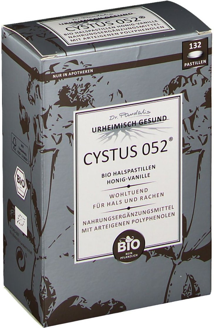 Cystus 052 Bio Halspastillen Honig Vanille