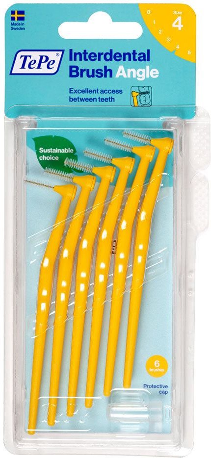 Tepe Angle Interdentalbürste 0,7mm gelb 6 St Zahnbürste