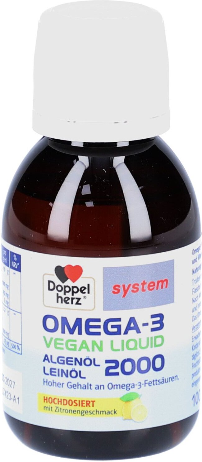 Doppelherz Omega-3 vegan Liquid 2000 system