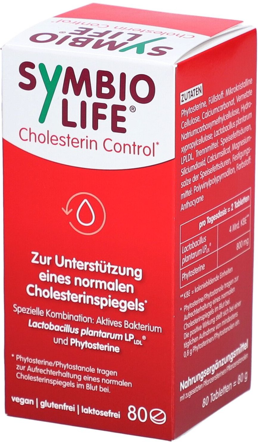 Symbiolife Cholesterin Control m.Phytosterinen Tab 80 St Tabletten