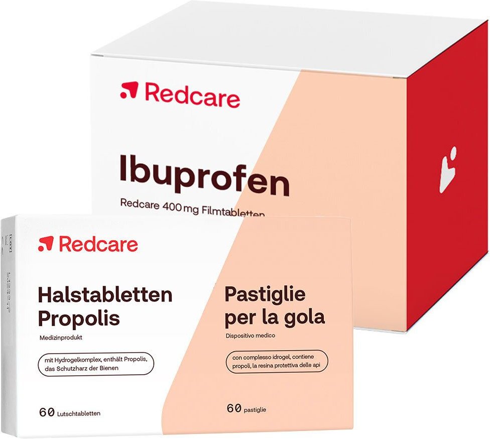 Redcare Ibuprofen 400mg + Halstabletten 60+50 St Set