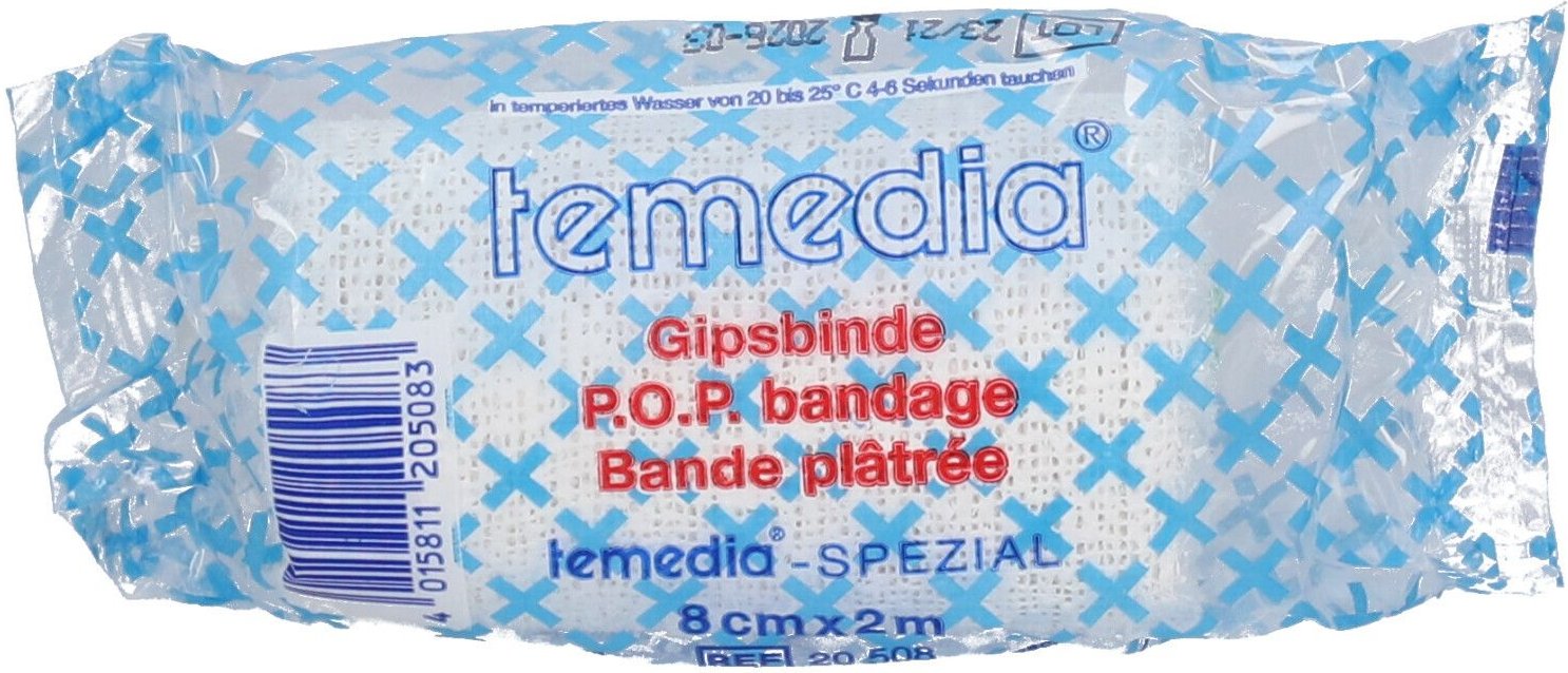 Gipsbinde Temedia spezial 8 cmx2 m 1 St Binden