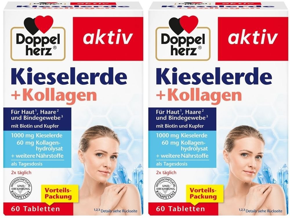 Doppelherz Kieselerde+Kollagen Tabletten 2x 2x60 St