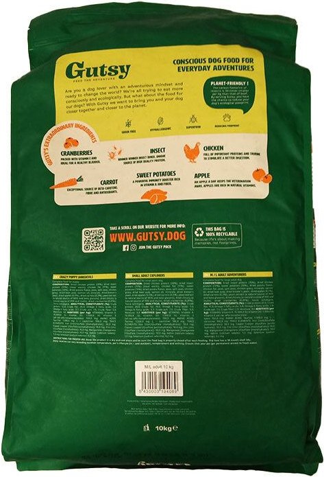 Gutsy Chicken Munchies Medium&large Adult 10kg 10 kg Futter