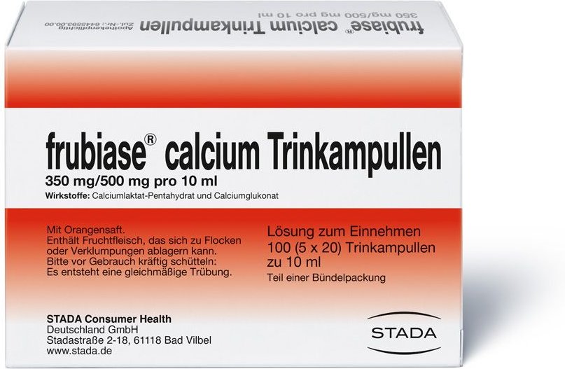frubiase calcium Trinkampullen
