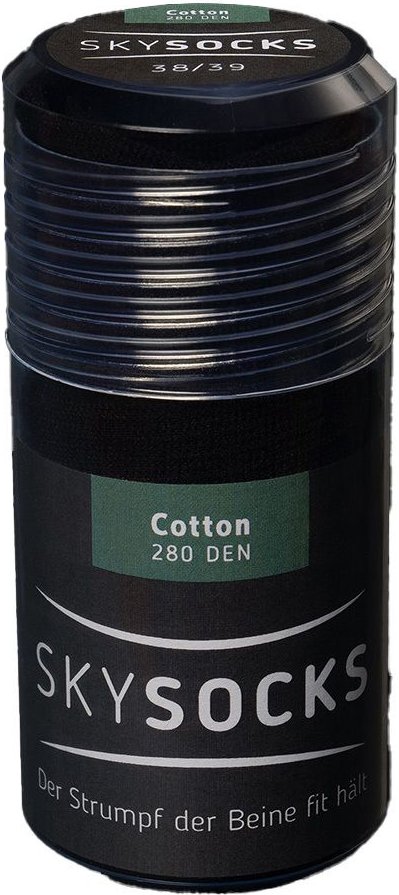 Skysocks Cotton 280den AD 42/43 black 2 St Strümpfe