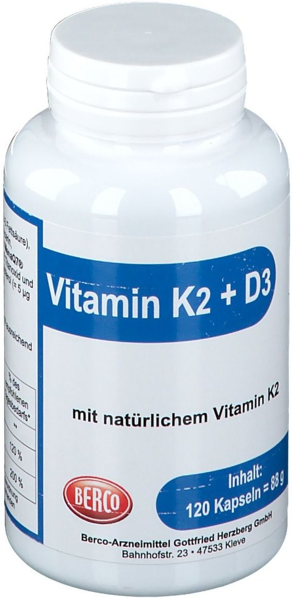 Vitamin K2 + D3 Berco Kapseln