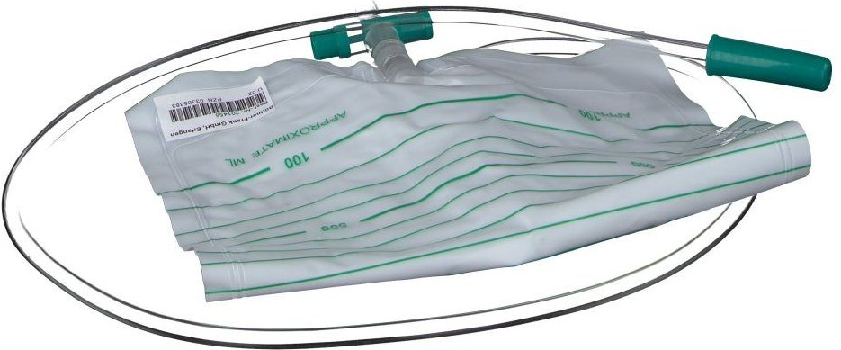 Urin Auffangbeutel unsteril 2 l Ablauf + Rückl.