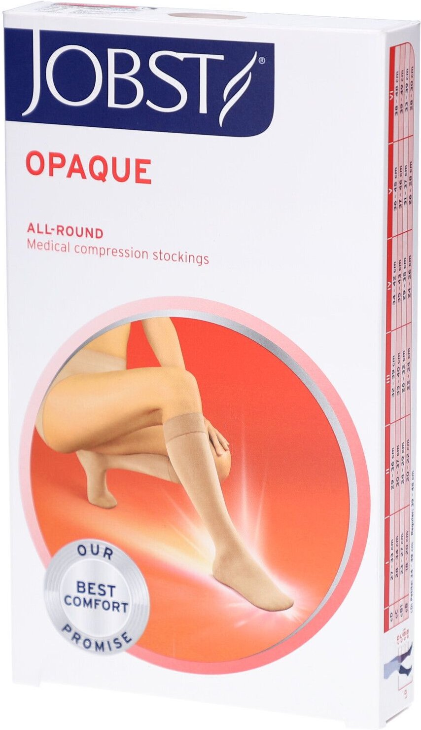 Jobst Opaque Kniekous Klasse 2 Ad Open Softfit Zwart Extra Large 1 St