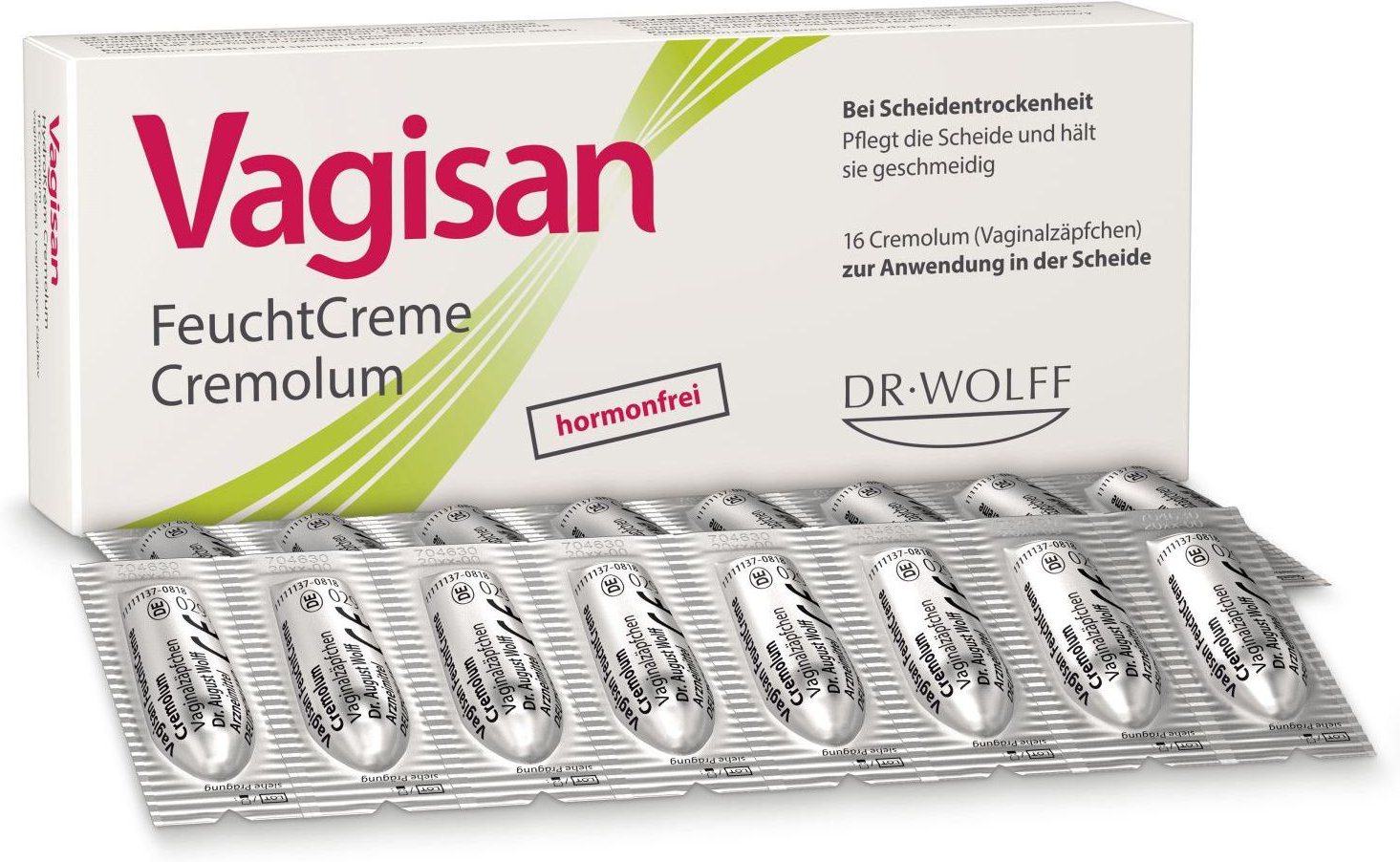 Vagisan FeuchtCreme Cremolum 16 St Vaginalsuppositorien