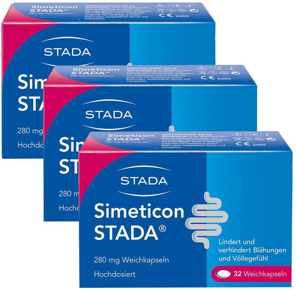 Simecticon Stada 280 mg Weichkapseln 3er-Pack 3x32 St